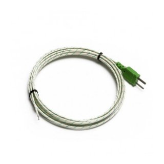 High-Temperature Thermocouple Type K, Exposed Tip, Plug, -40 to +1000C 2m