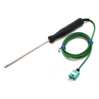 Air or Gas Probe, Thermocouple Type K, 130mm, -75 to +250C