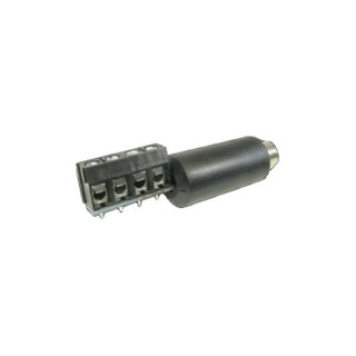 Schraubklemmen- Adapter, Mini- DIN- Stecker, 4-polig